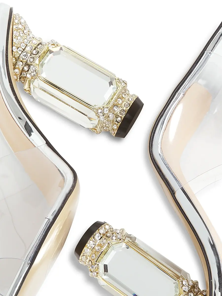 Nalebe Women's Aurum 100MM Transparent Mules | Thumbnail 5 Nalebe Women's Aurum 100MM Transparent Mules | Thumbnail 5