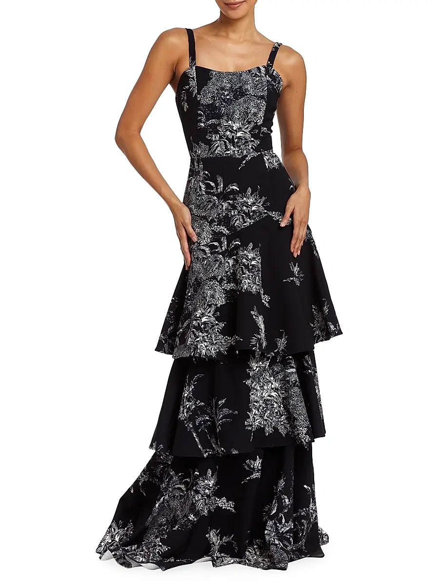 Mestiza New York Women's Torero Ruffled Floral Gown | Thumbnail 2 Mestiza New York Women's Torero Ruffled Floral Gown | Thumbnail 2