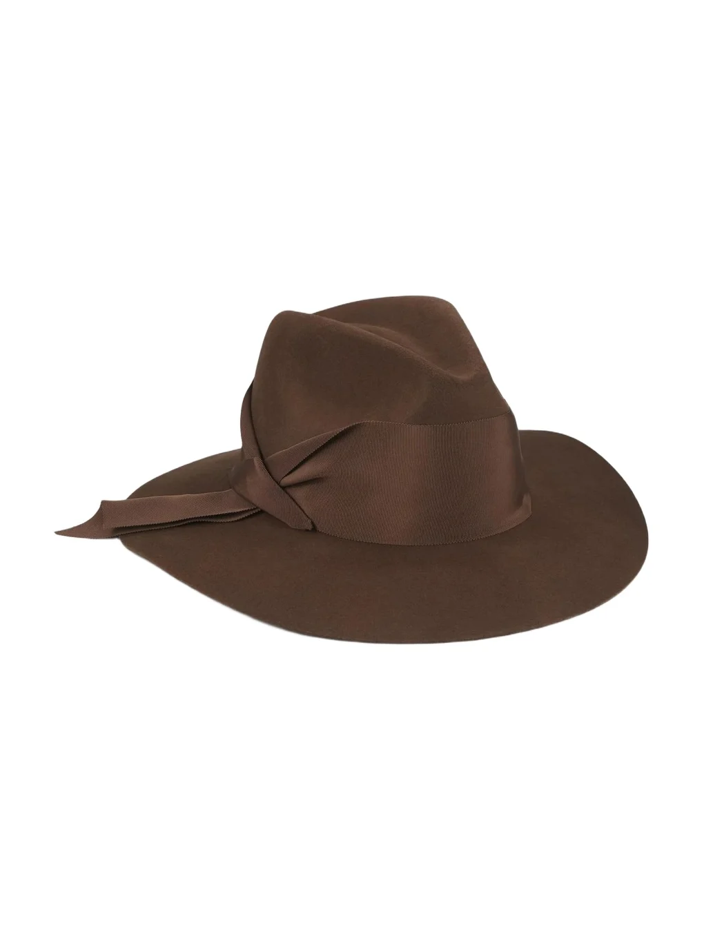 Women's Gardenia Asymmetric Ribbon Fedora Women's Gardenia Asymmetric Ribbon Fedora