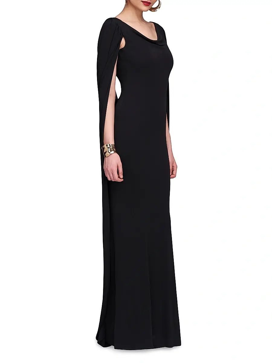 Halston Women's Akeem Jersey Gown | Thumbnail 5