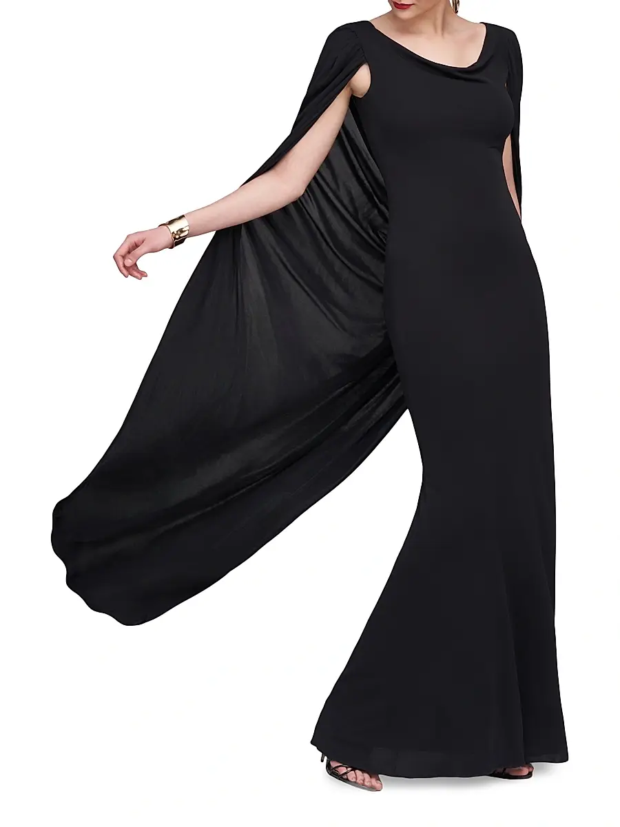 Halston Women's Akeem Jersey Gown | Thumbnail 7