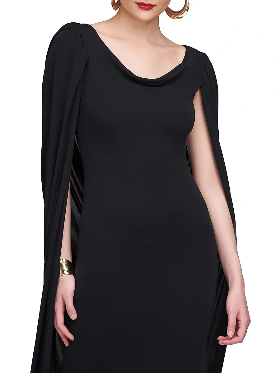 Halston Women's Akeem Jersey Gown | Thumbnail 8