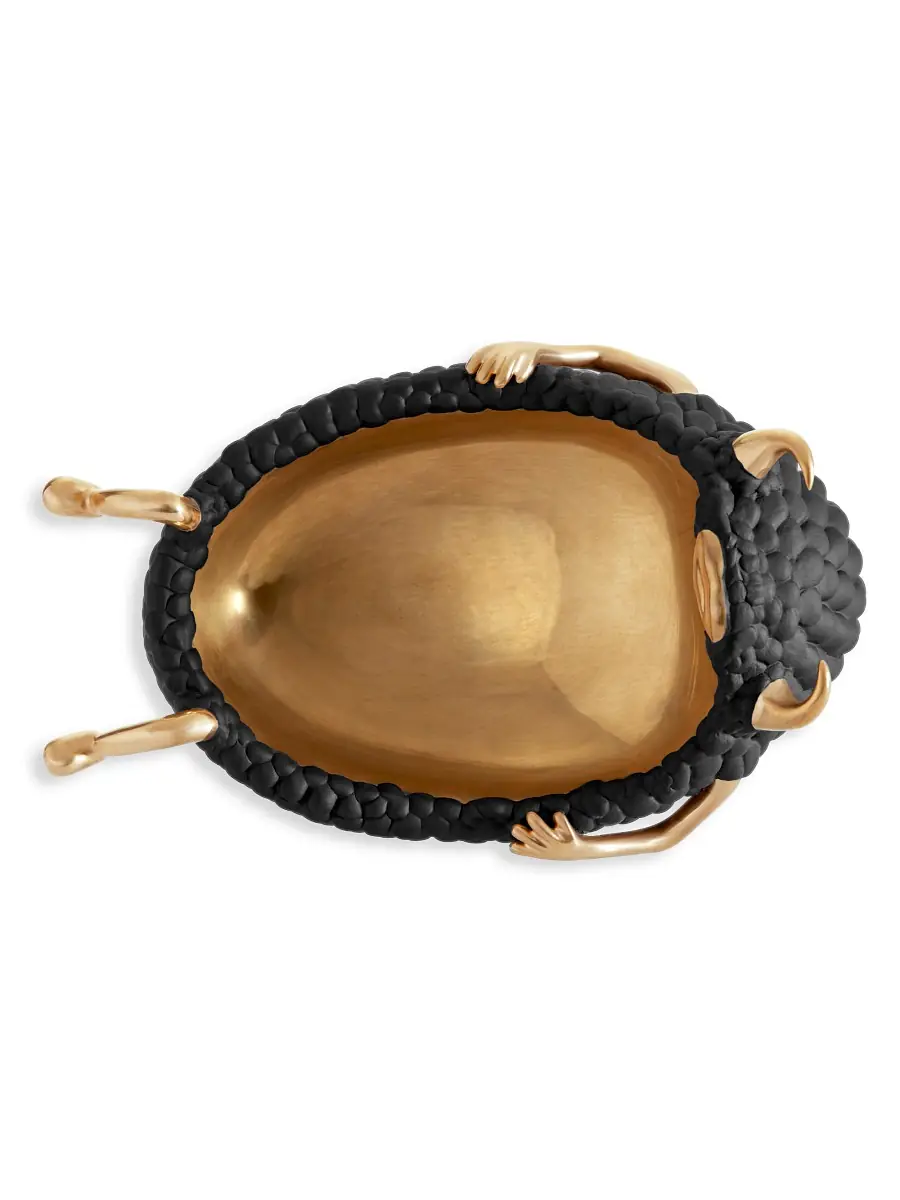 L'Objet Haas Lazy Susan 24K Gold & Porcelain Catchall Tray | Thumbnail 4 L'Objet Haas Lazy Susan 24K Gold & Porcelain Catchall Tray | Thumbnail 4