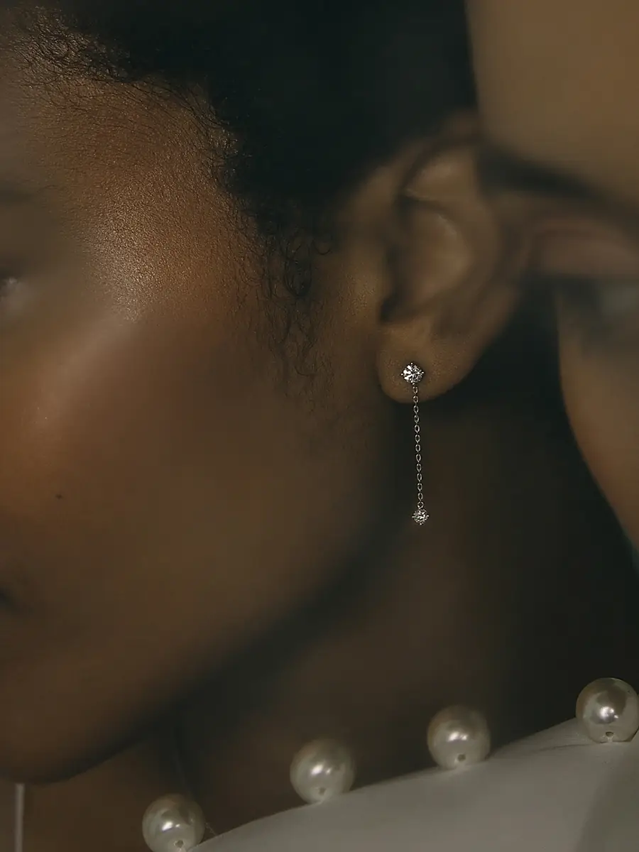 VRAI Women's 14K White Gold & 0.70 TCW Lab-Grown Diamond Drop Earrings - White Gold | Thumbnail 4 VRAI Women's 14K White Gold & 0.70 TCW Lab-Grown Diamond Drop Earrings - White Gold | Thumbnail 4