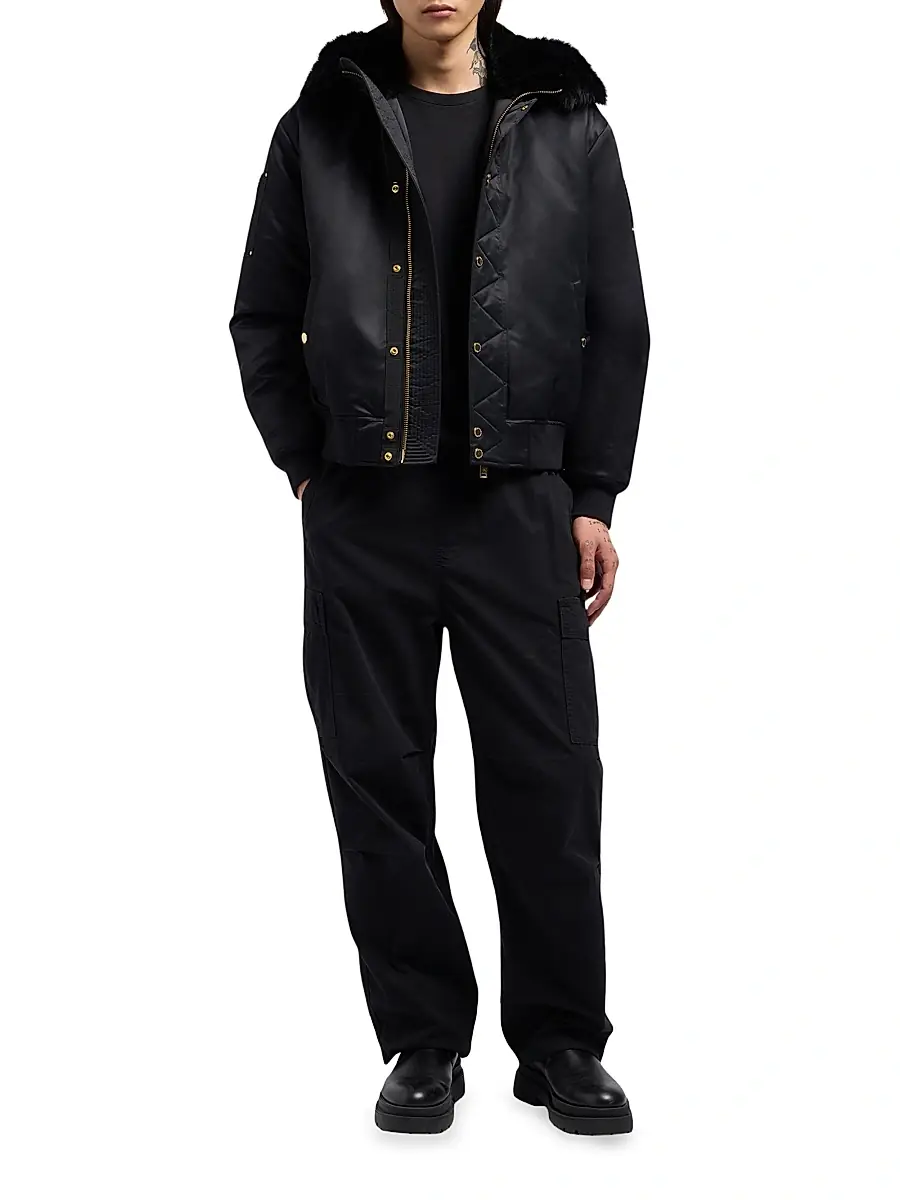 Moose Knuckles Men's Denali Gold Bomber Jacket | Thumbnail 3 Moose Knuckles Men's Denali Gold Bomber Jacket | Thumbnail 3