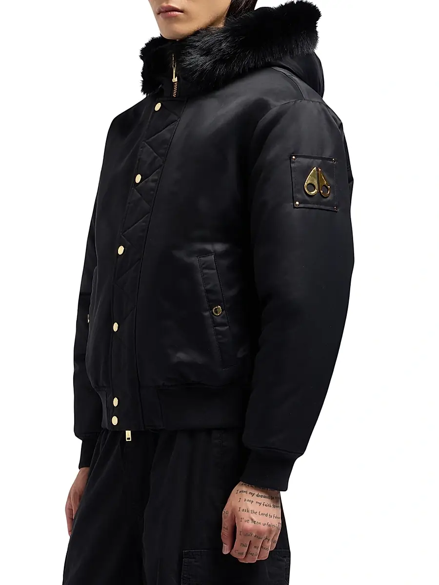 Moose Knuckles Men's Denali Gold Bomber Jacket | Thumbnail 4 Moose Knuckles Men's Denali Gold Bomber Jacket | Thumbnail 4