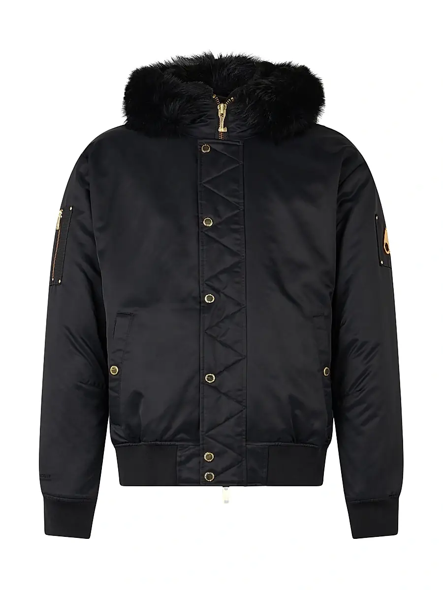 Moose Knuckles Men's Denali Gold Bomber Jacket - Black - Size XXL | Image 1 Moose Knuckles Men's Denali Gold Bomber Jacket - Black - Size XXL | Image 1