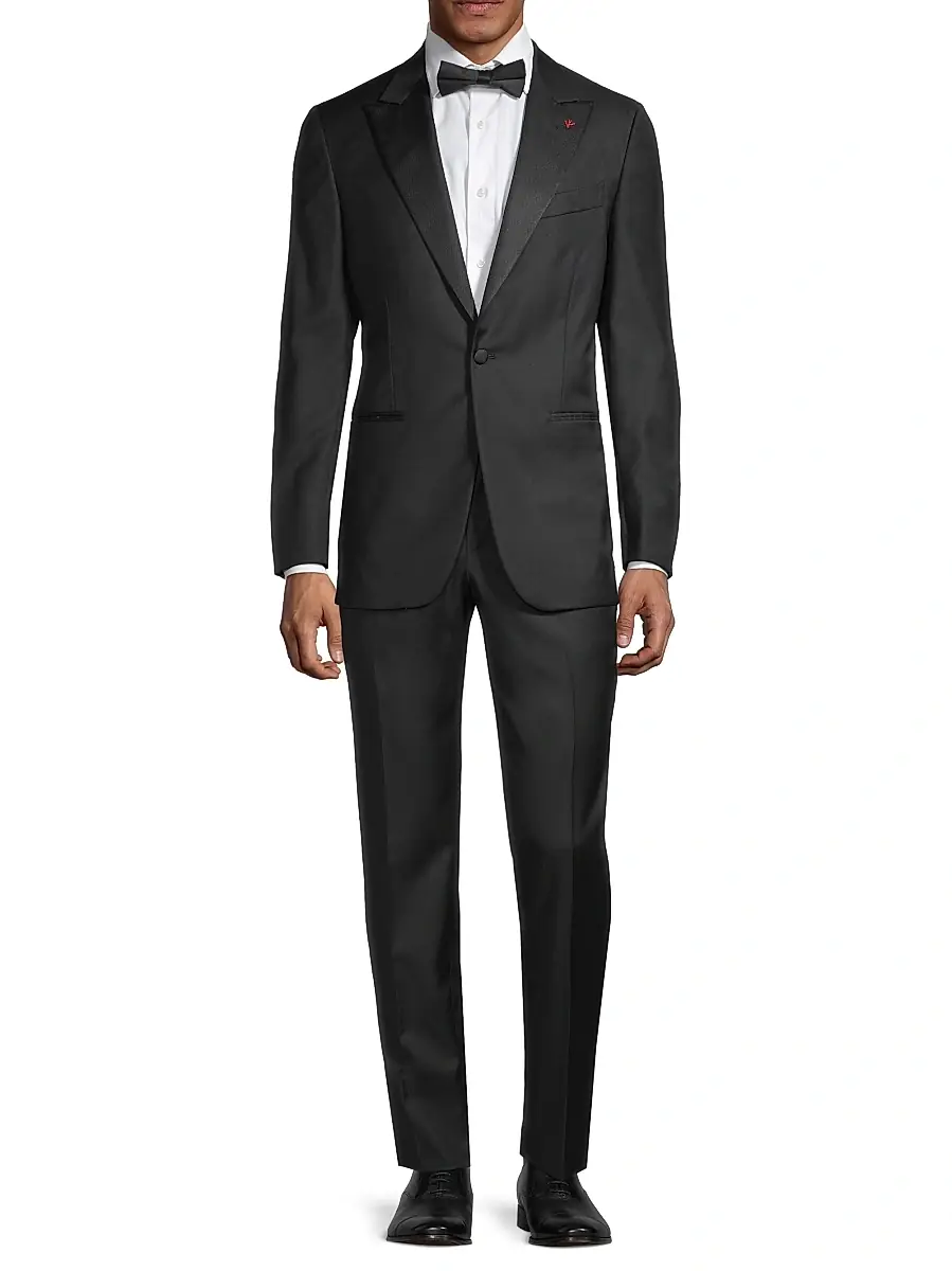 Isaia Men's Sanita Two-Button Wool Tuxedo | Thumbnail 2 Isaia Men's Sanita Two-Button Wool Tuxedo | Thumbnail 2