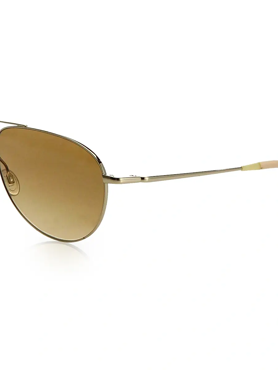 Oliver Peoples Women's Benedict 59MM Chrome Aviator Sunglasses | Thumbnail 3 Oliver Peoples Women's Benedict 59MM Chrome Aviator Sunglasses | Thumbnail 3