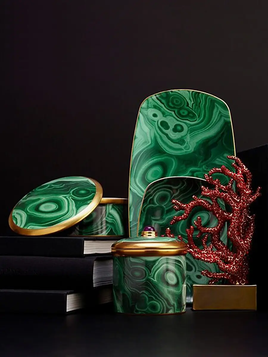 L'Objet Malachite Votive Candle | Thumbnail 2 L'Objet Malachite Votive Candle | Thumbnail 2