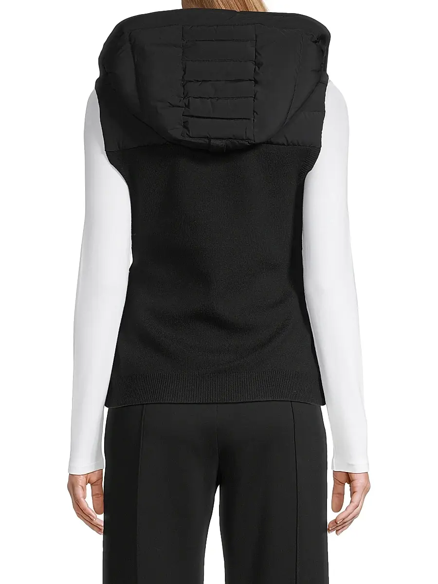 Moose Knuckles Women's Roswell Hybrid Vest - Black | Thumbnail 5 Moose Knuckles Women's Roswell Hybrid Vest - Black | Thumbnail 5
