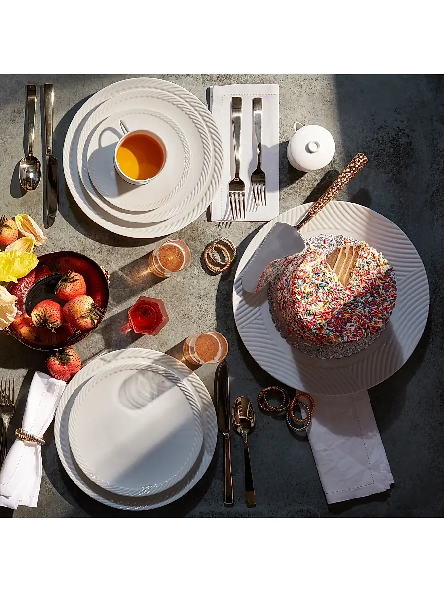 L'Objet Corde Porcelain Dessert Plate | Thumbnail 2
