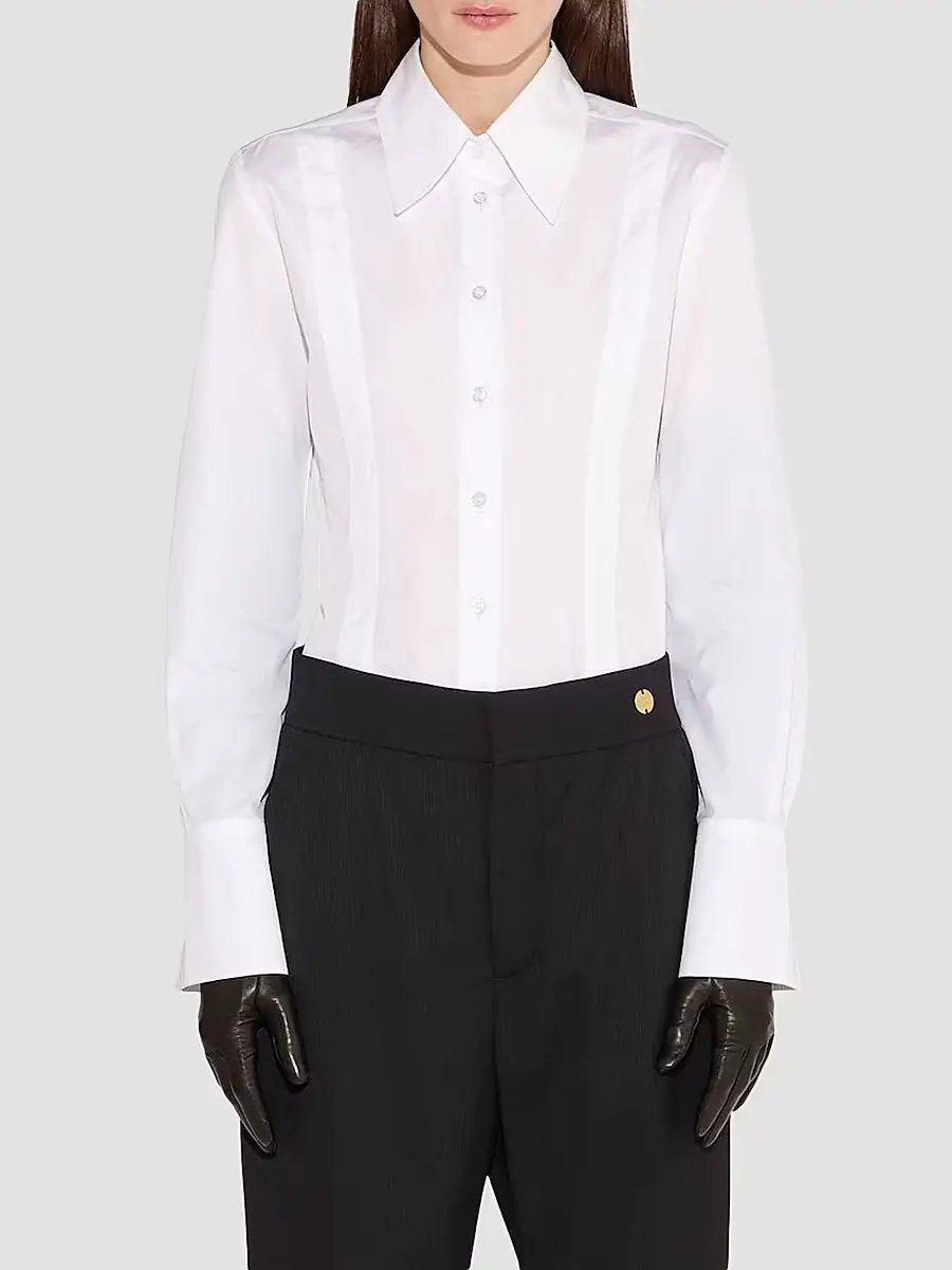 CALLAS MILANO Women's Ripley Fitted Button Front Shirt | Thumbnail 2