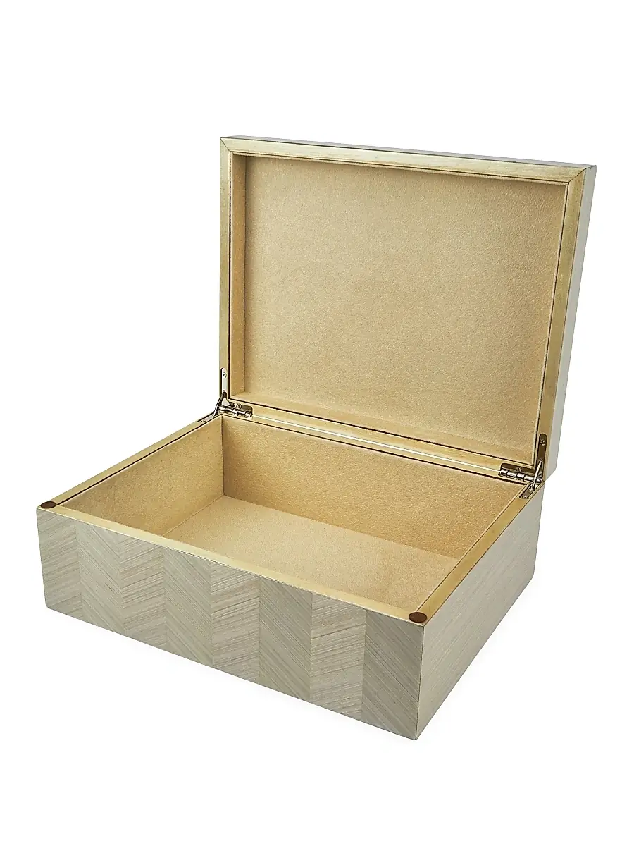 Tizo Herringbone Wood Box | Thumbnail 2