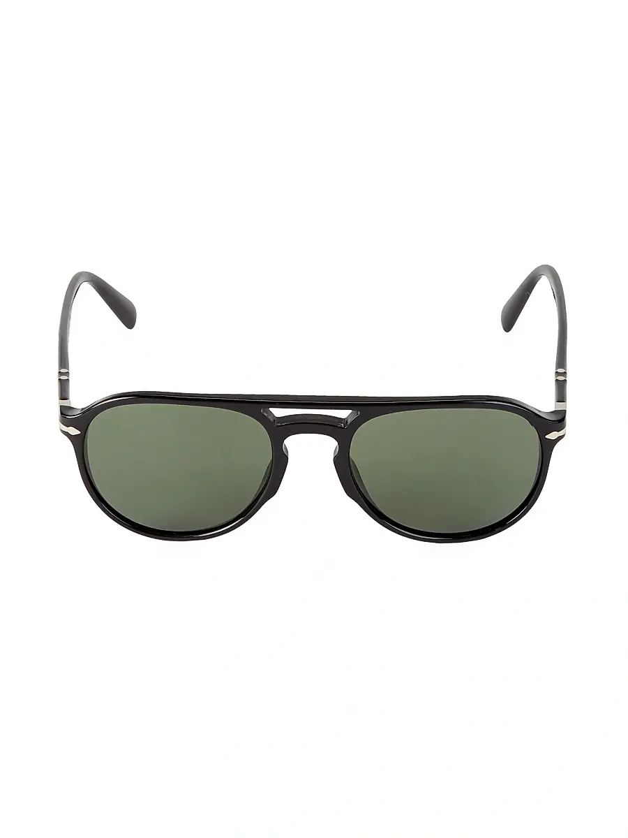 PERSOL Men's 52MM Aviator Sunglasses