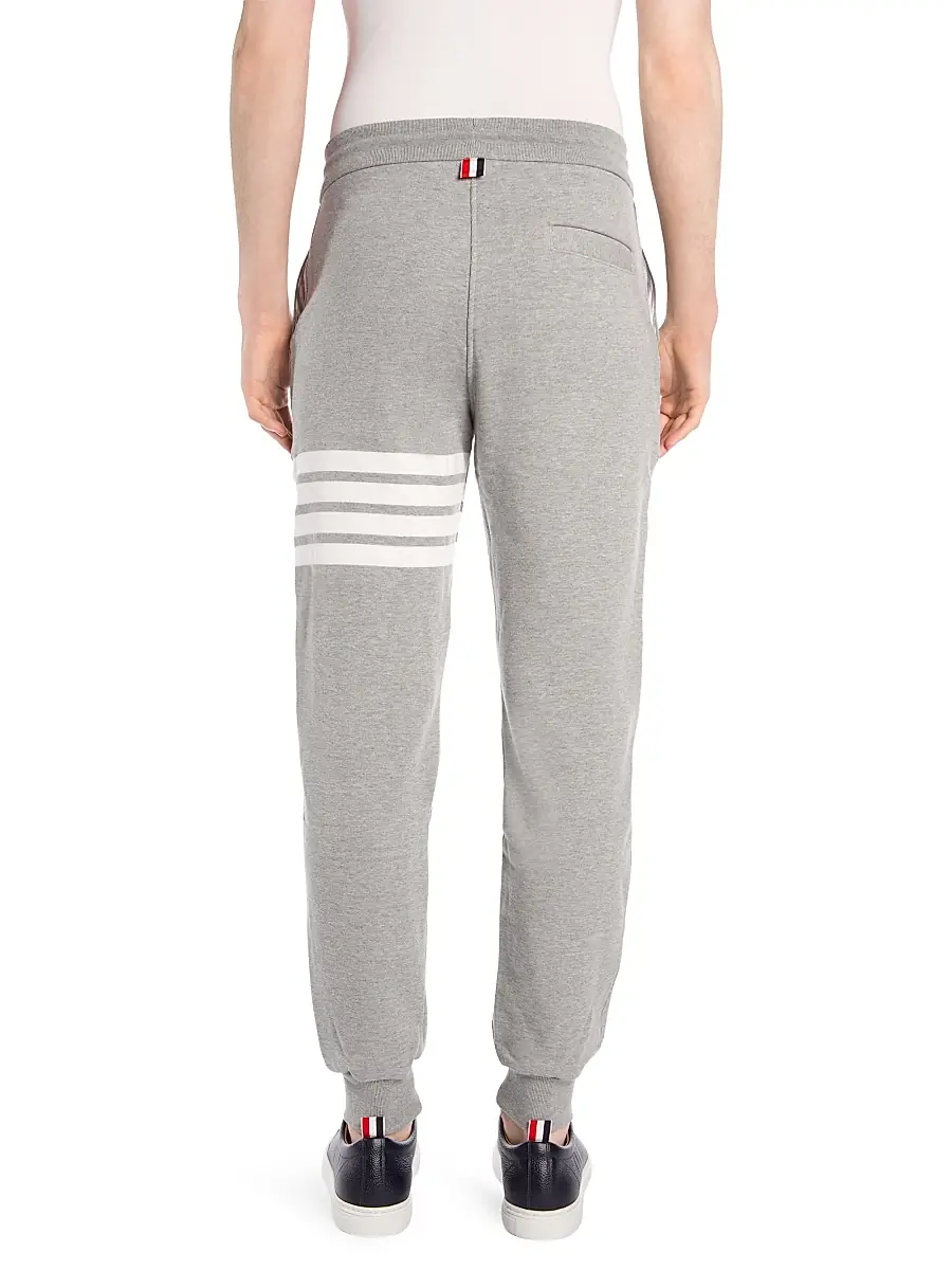 Thom Browne Men's Stripe Cotton Joggers | Thumbnail 5 Thom Browne Men's Stripe Cotton Joggers | Thumbnail 5