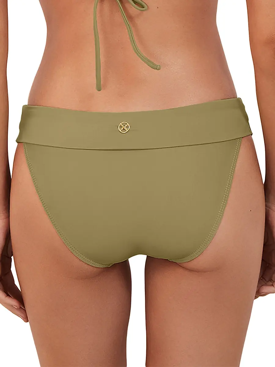 ViX by Paula Hermanny Women's Bia Foldover Bikini Bottom - Olive | Thumbnail 2
