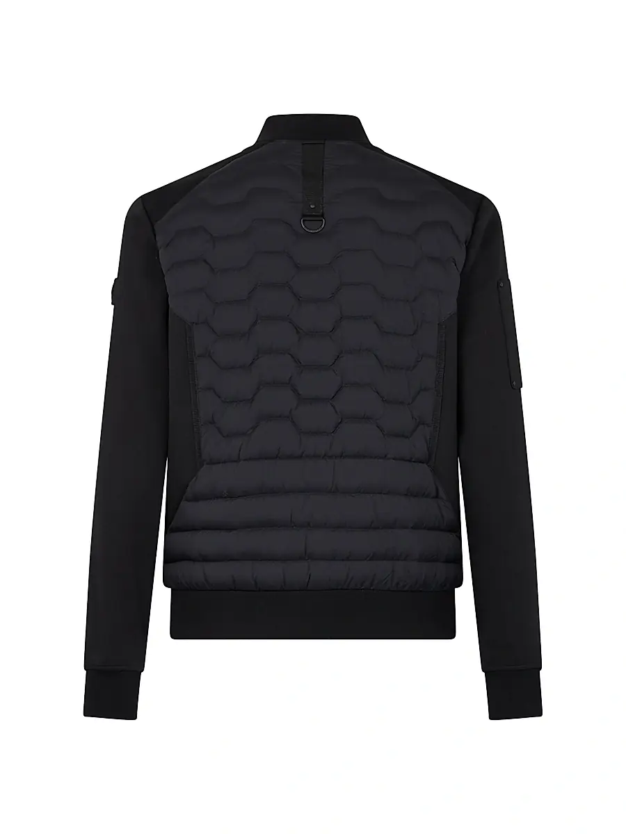 Moose Knuckles Men's Granite Down Bomber Jacket - Black | Thumbnail 3 Moose Knuckles Men's Granite Down Bomber Jacket - Black | Thumbnail 3