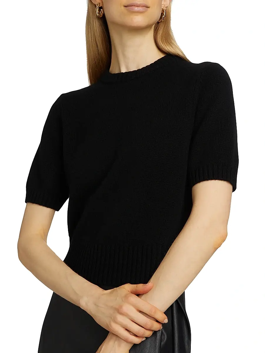 Toccin Women's Elsie Wool-Cashmere Short-Sleeve Sweater | Thumbnail 6 Toccin Women's Elsie Wool-Cashmere Short-Sleeve Sweater | Thumbnail 6