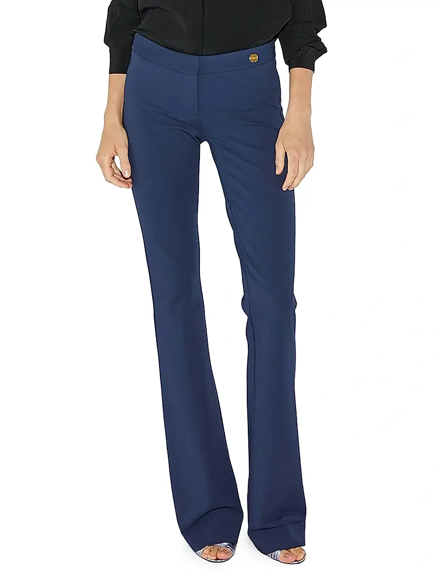 CALLAS MILANO Women's Jules - Stretch Jersey Fit And Flare Pants - Indigo Blue | Thumbnail 2 CALLAS MILANO Women's Jules - Stretch Jersey Fit And Flare Pants - Indigo Blue | Thumbnail 2