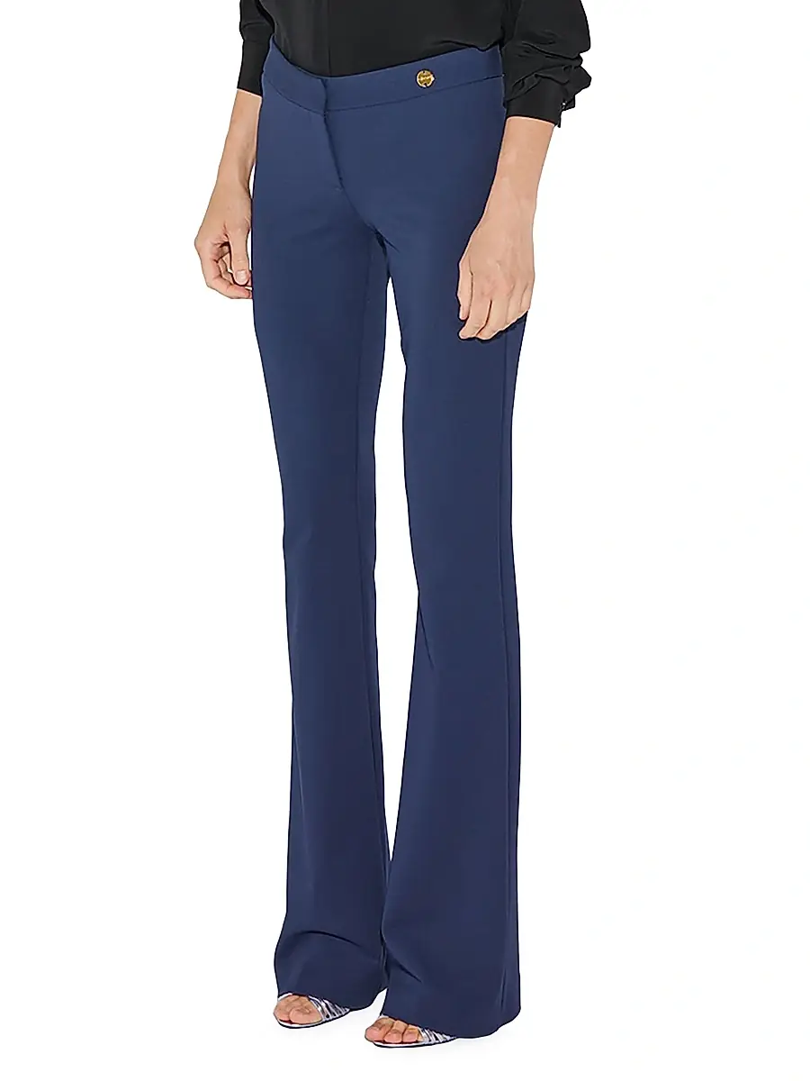 CALLAS MILANO Women's Jules - Stretch Jersey Fit And Flare Pants - Indigo Blue | Thumbnail 4 CALLAS MILANO Women's Jules - Stretch Jersey Fit And Flare Pants - Indigo Blue | Thumbnail 4