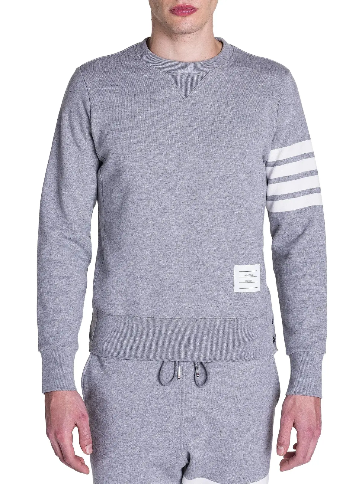 Men's Bar Striped Sleeve Sweatshirt