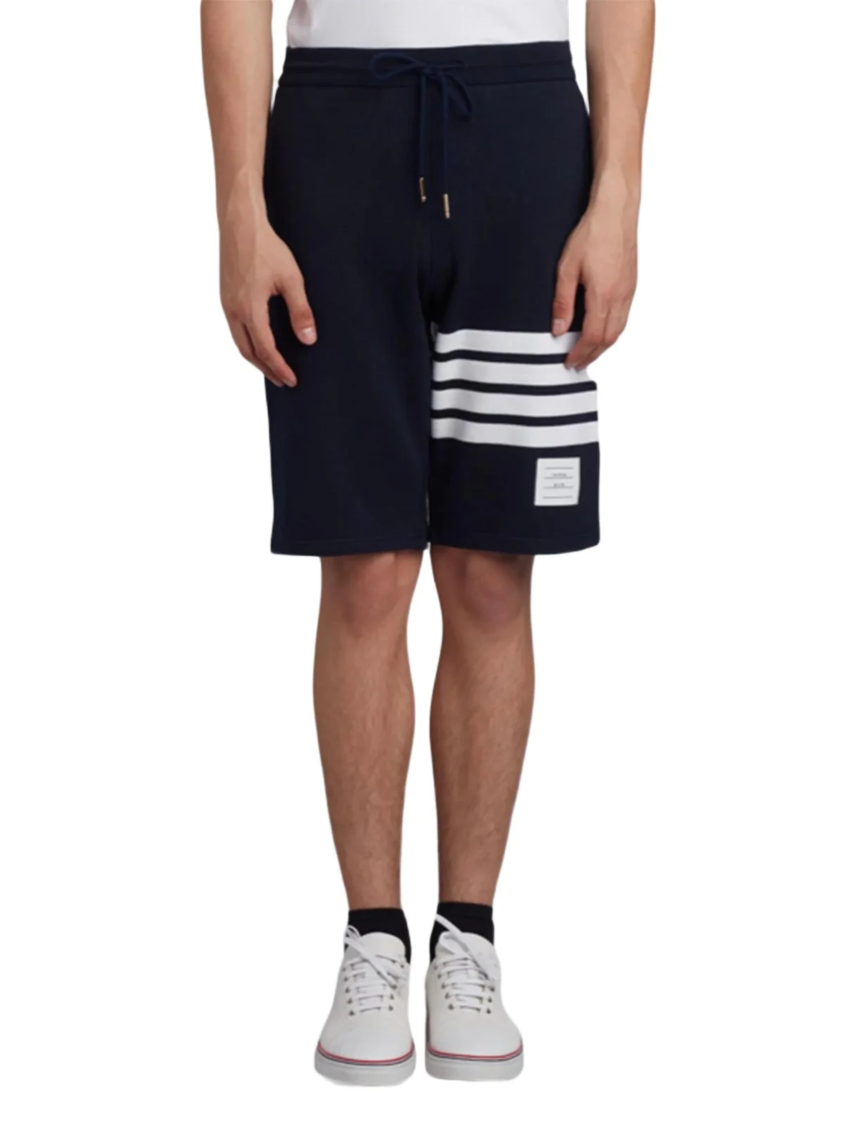 Thom Browne Men's Classic Drawstring Cotton Sweatshorts