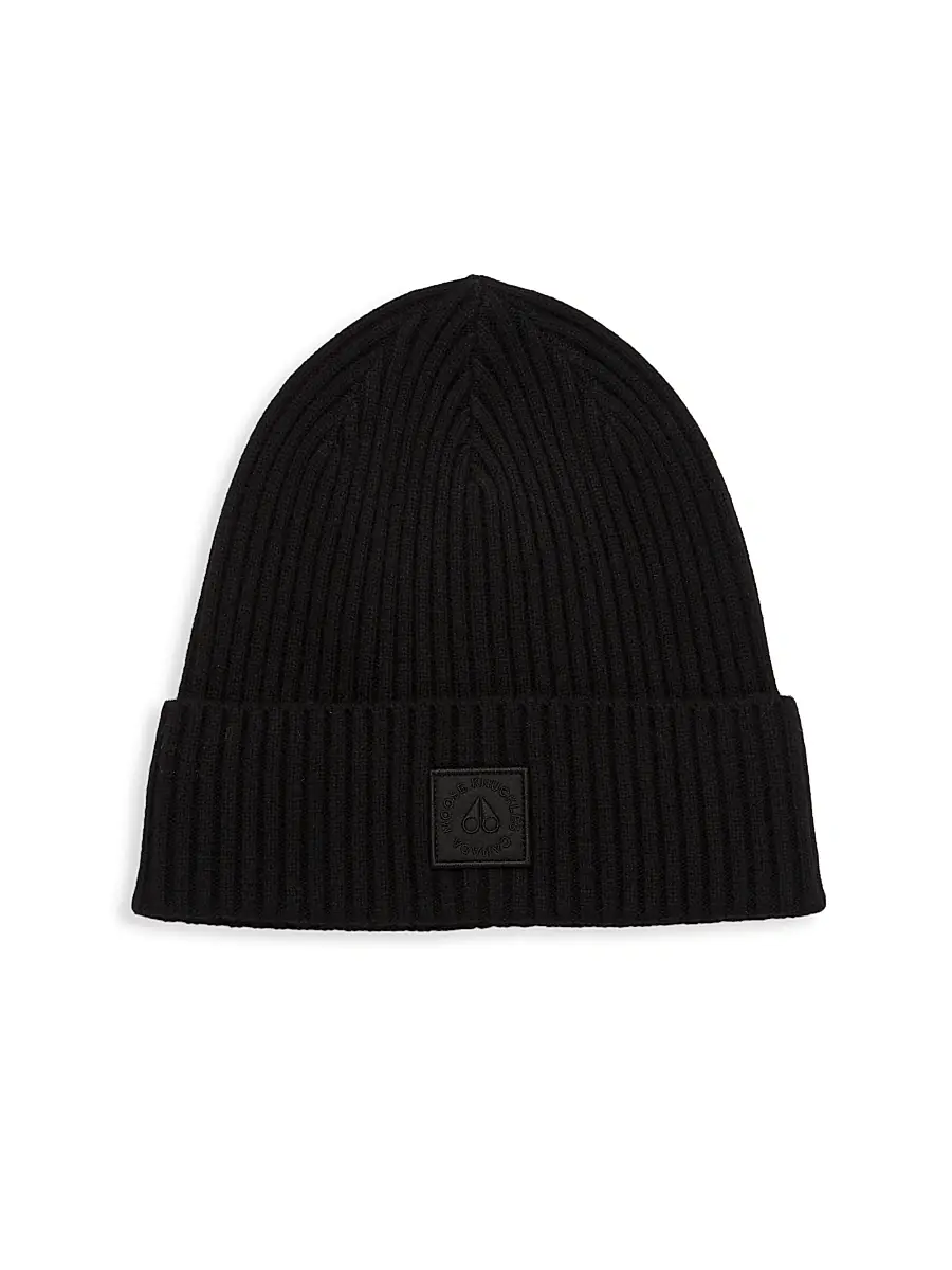 Moose Knuckles Men's Mariner Toque - Black | Image 1 Moose Knuckles Men's Mariner Toque - Black | Image 1