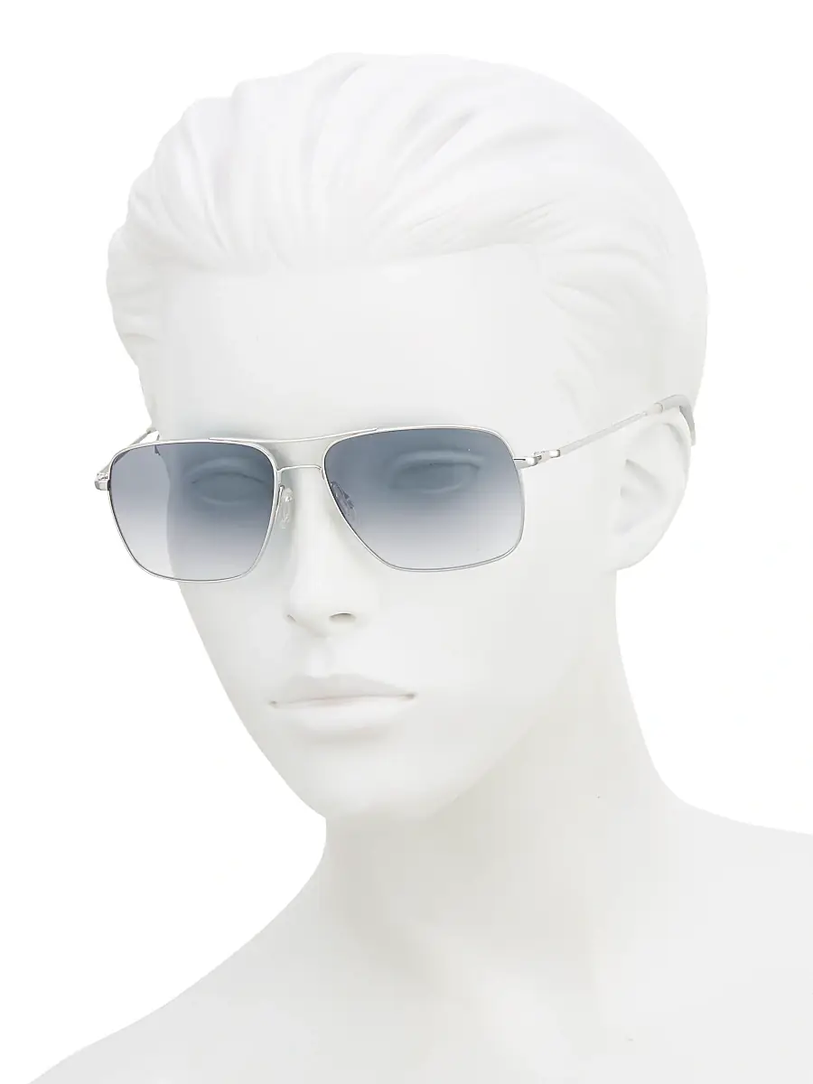 Oliver Peoples Clifton 58MM Aviator Sunglasses | Thumbnail 4 Oliver Peoples Clifton 58MM Aviator Sunglasses | Thumbnail 4