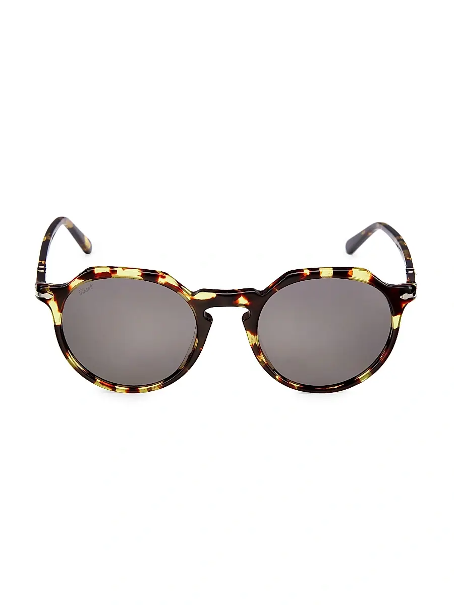 PERSOL Men's Phantos 52MM Rounded Sunglasses | Thumbnail 2 PERSOL Men's Phantos 52MM Rounded Sunglasses | Thumbnail 2