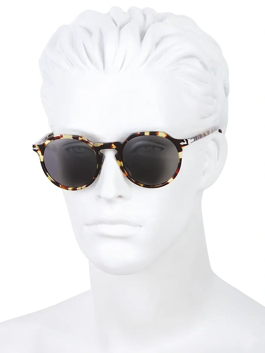 PERSOL Men's Phantos 52MM Rounded Sunglasses | Thumbnail 4 PERSOL Men's Phantos 52MM Rounded Sunglasses | Thumbnail 4