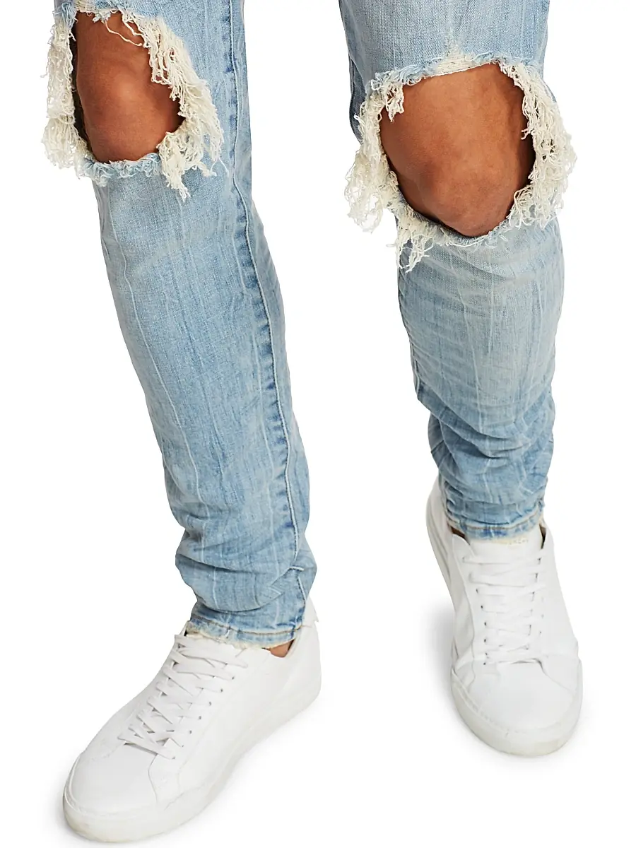 Purple Brand Men's P002 Repair Drop-Fit Skinny Jeans | Thumbnail 6 Purple Brand Men's P002 Repair Drop-Fit Skinny Jeans | Thumbnail 6