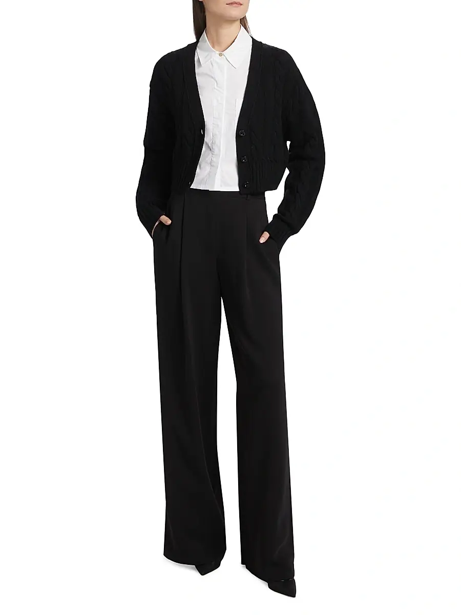 Toccin Women's Lucie Wool-Cashmere Cable-Knit Cardigan | Thumbnail 2 Toccin Women's Lucie Wool-Cashmere Cable-Knit Cardigan | Thumbnail 2