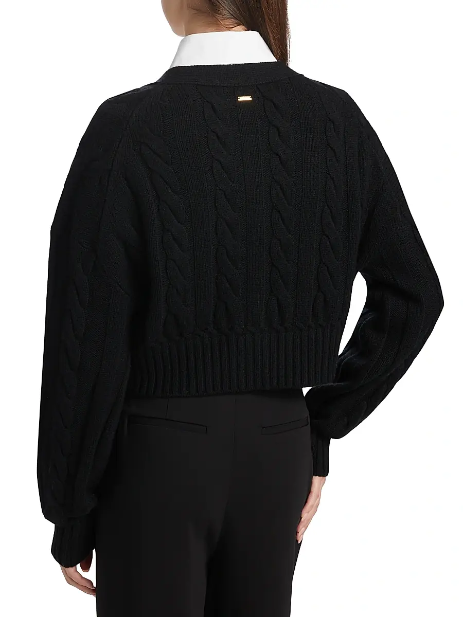 Toccin Women's Lucie Wool-Cashmere Cable-Knit Cardigan | Thumbnail 5 Toccin Women's Lucie Wool-Cashmere Cable-Knit Cardigan | Thumbnail 5