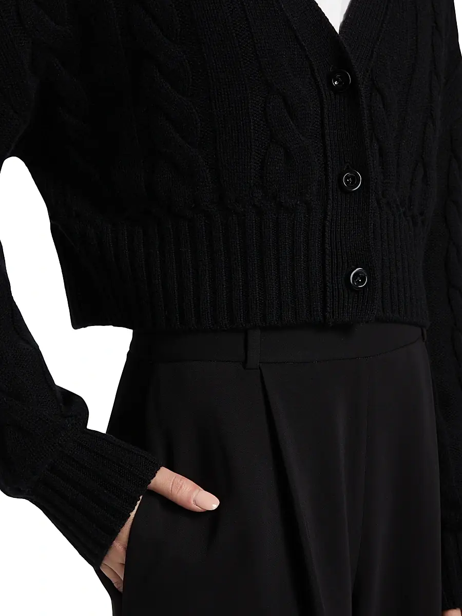 Toccin Women's Lucie Wool-Cashmere Cable-Knit Cardigan | Thumbnail 6 Toccin Women's Lucie Wool-Cashmere Cable-Knit Cardigan | Thumbnail 6
