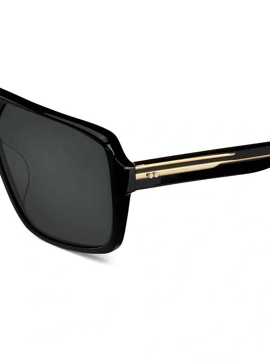 Khaite x Oliver Peoples Women's KHAITE x Oliver Peoples 1977C 60MM Oversized Sunglasses - Black | Thumbnail 3 Khaite x Oliver Peoples Women's KHAITE x Oliver Peoples 1977C 60MM Oversized Sunglasses - Black | Thumbnail 3