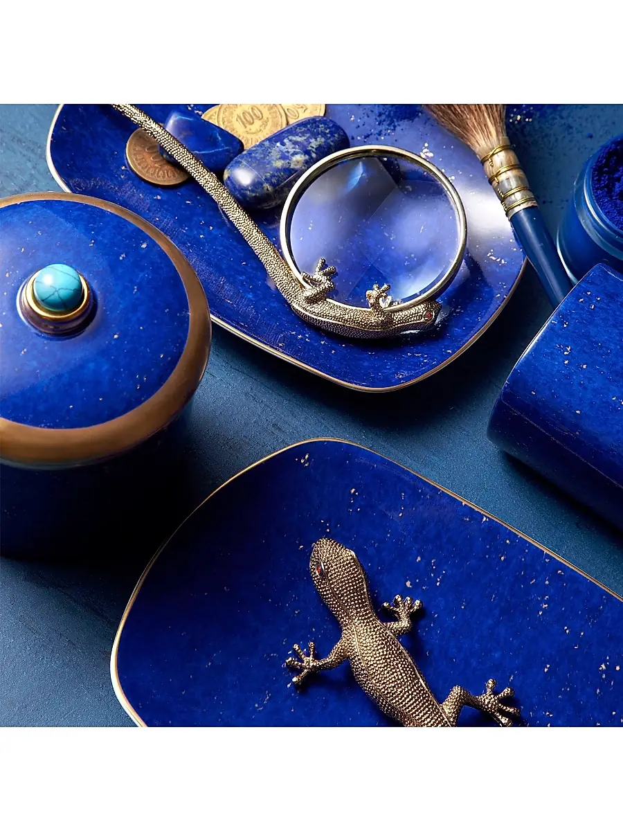 L'Objet Lapis-Look Limoges Porcelain & 24K Gold Candle | Thumbnail 2 L'Objet Lapis-Look Limoges Porcelain & 24K Gold Candle | Thumbnail 2