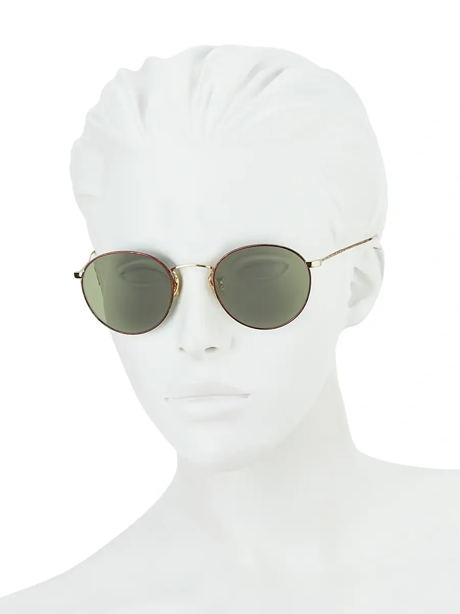 Oliver Peoples Women's Coleridge 50MM Round Sunglasses | Thumbnail 4 Oliver Peoples Women's Coleridge 50MM Round Sunglasses | Thumbnail 4