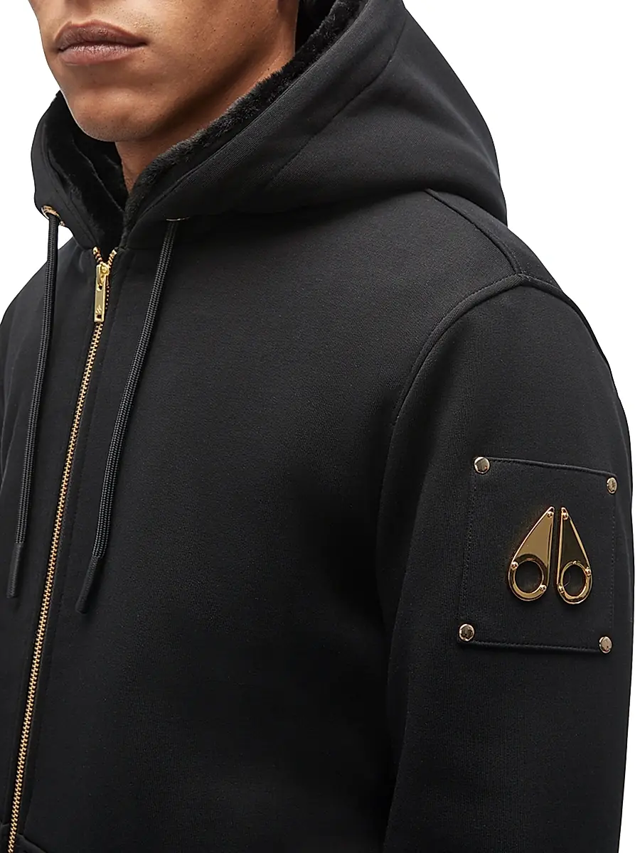 Moose Knuckles Men's Gold Capsule Linden Bunny Hoodie | Thumbnail 4