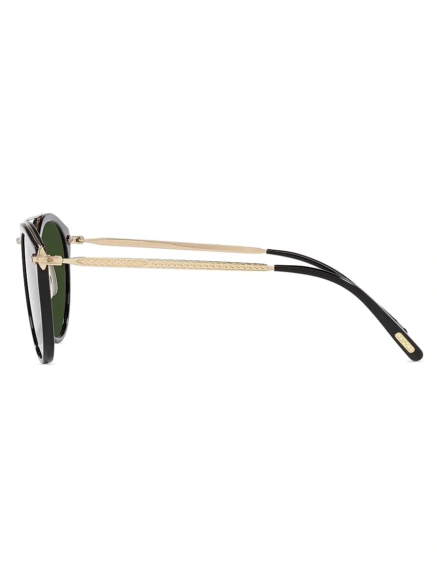 Oliver Peoples Men's Rimick 50MM Round Solid Sunglasses | Thumbnail 4