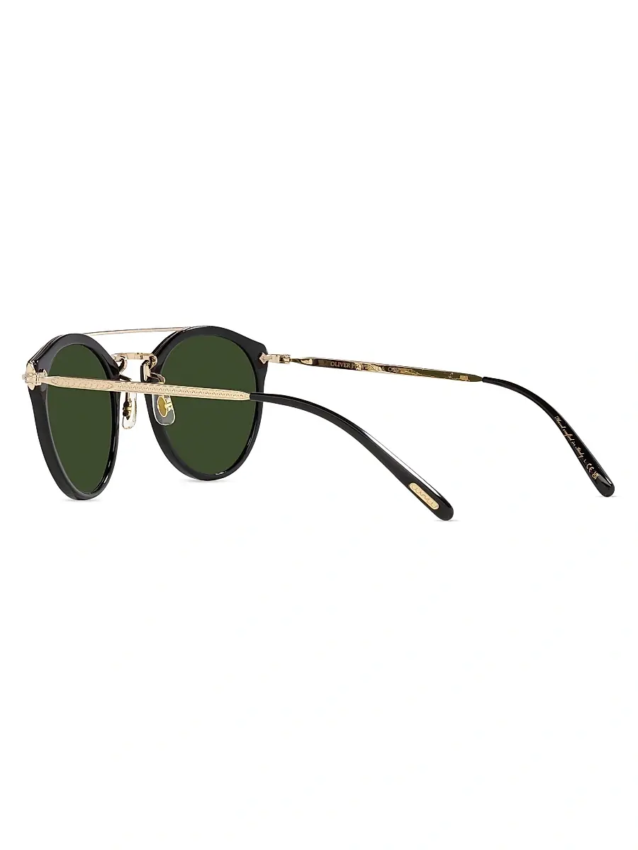 Oliver Peoples Men's Rimick 50MM Round Solid Sunglasses | Thumbnail 5