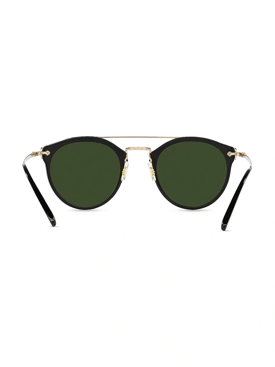 Oliver Peoples Men's Rimick 50MM Round Solid Sunglasses | Thumbnail 7
