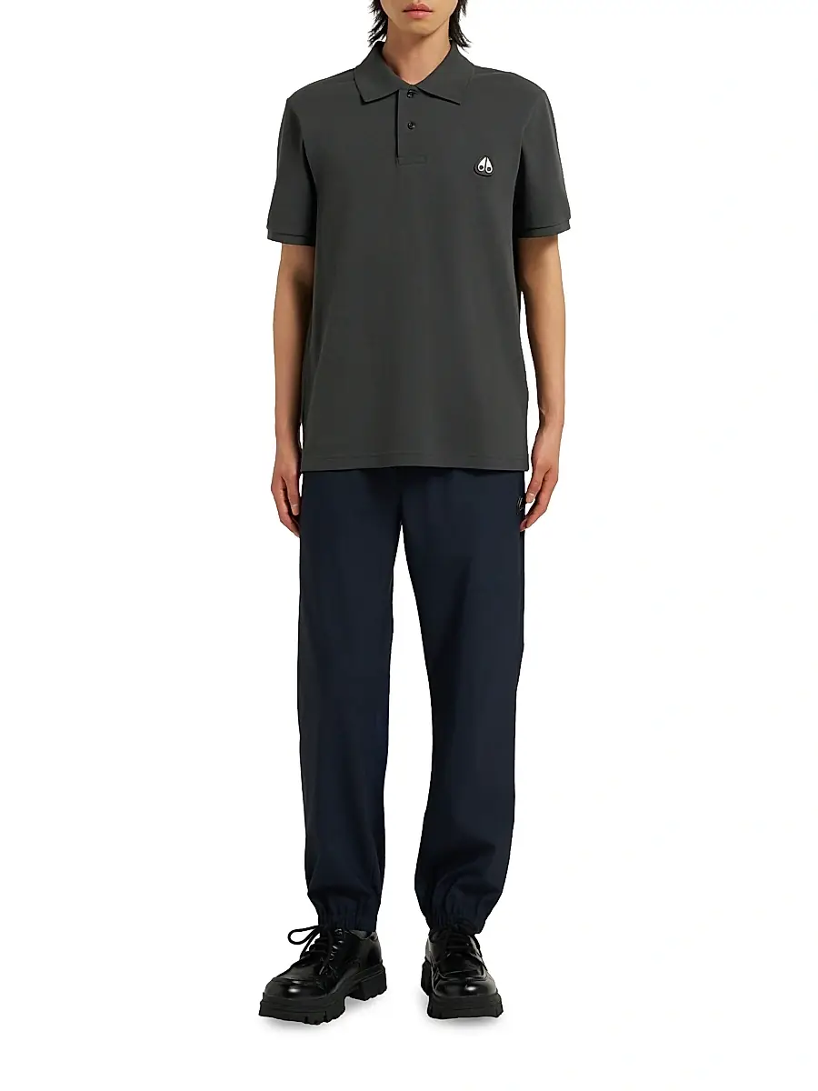 Moose Knuckles Men's Everett Logo Polo Shirt | Thumbnail 2 Moose Knuckles Men's Everett Logo Polo Shirt | Thumbnail 2