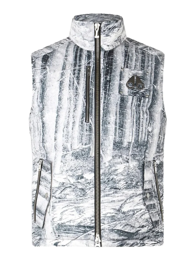 Moose Knuckles Men's Westmount Printed Down Vest