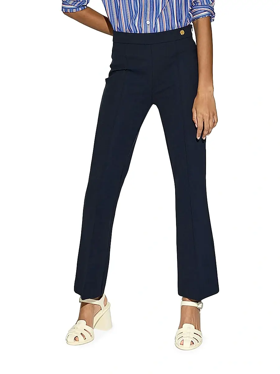 CALLAS MILANO Women's Lola High Density Crepe Stretch Cropped Flare Trousers | Thumbnail 2 CALLAS MILANO Women's Lola High Density Crepe Stretch Cropped Flare Trousers | Thumbnail 2