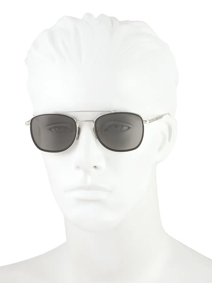 PERSOL Men's 50MM Square Sunglasses | Thumbnail 4 PERSOL Men's 50MM Square Sunglasses | Thumbnail 4