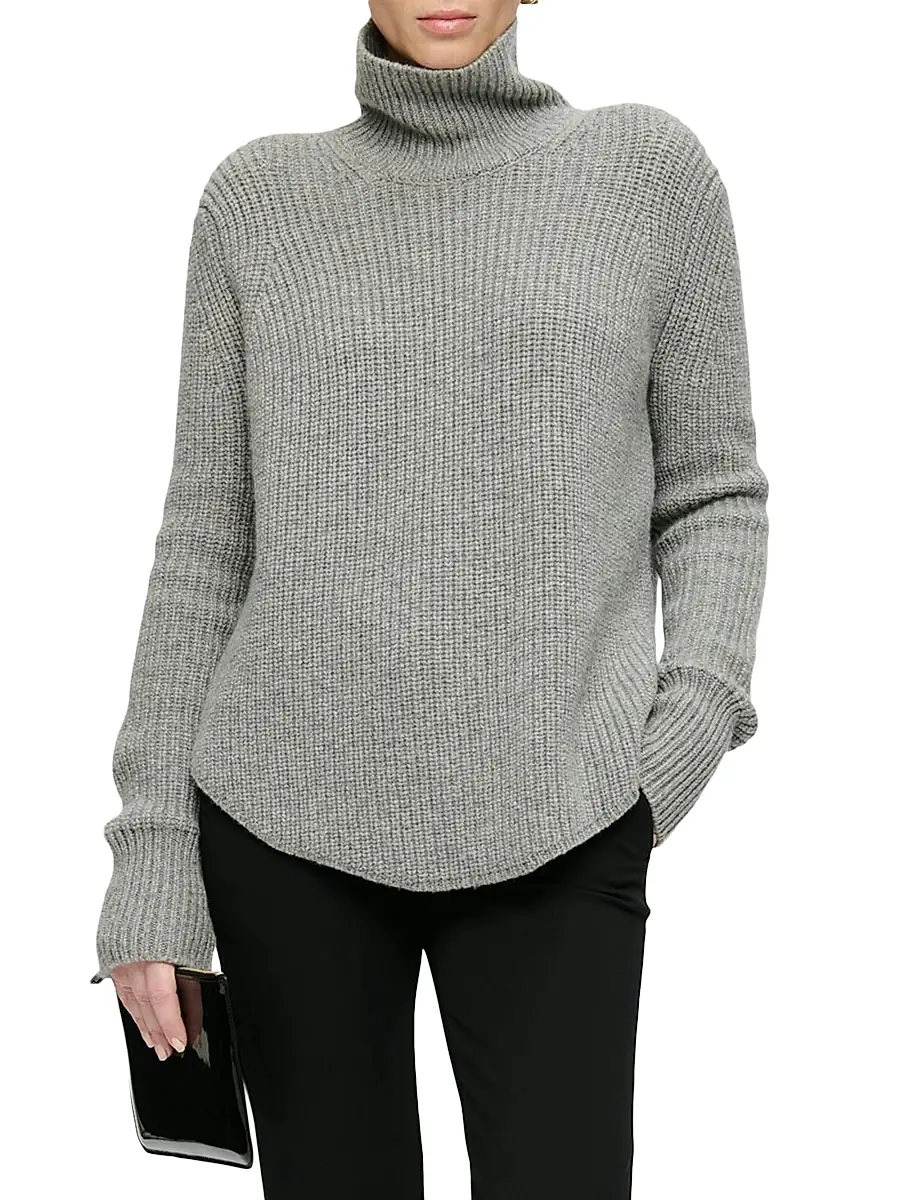 CALLAS MILANO Women's Barrie Long Sleeve Turtleneck Ribbed Sweater | Thumbnail 3 CALLAS MILANO Women's Barrie Long Sleeve Turtleneck Ribbed Sweater | Thumbnail 3