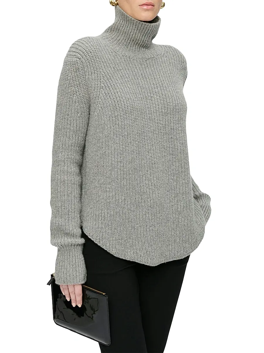 CALLAS MILANO Women's Barrie Long Sleeve Turtleneck Ribbed Sweater | Thumbnail 4 CALLAS MILANO Women's Barrie Long Sleeve Turtleneck Ribbed Sweater | Thumbnail 4