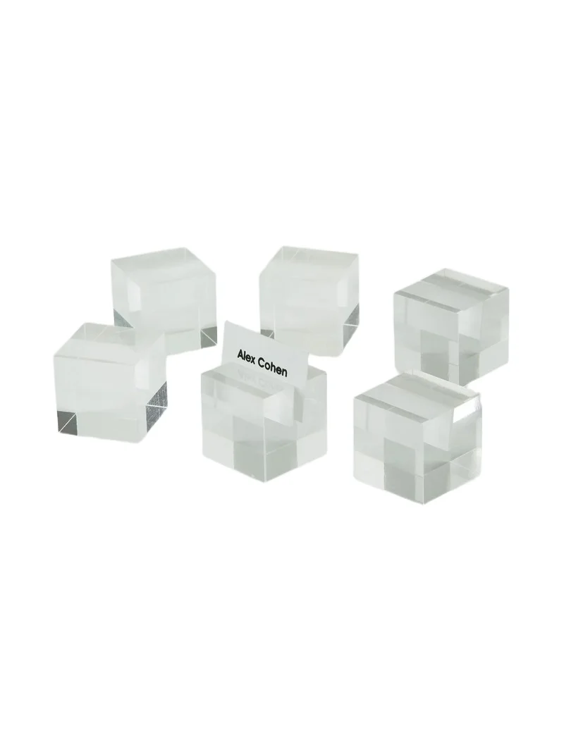 Tizo Lucite 6-Piece Place Card Holder Set