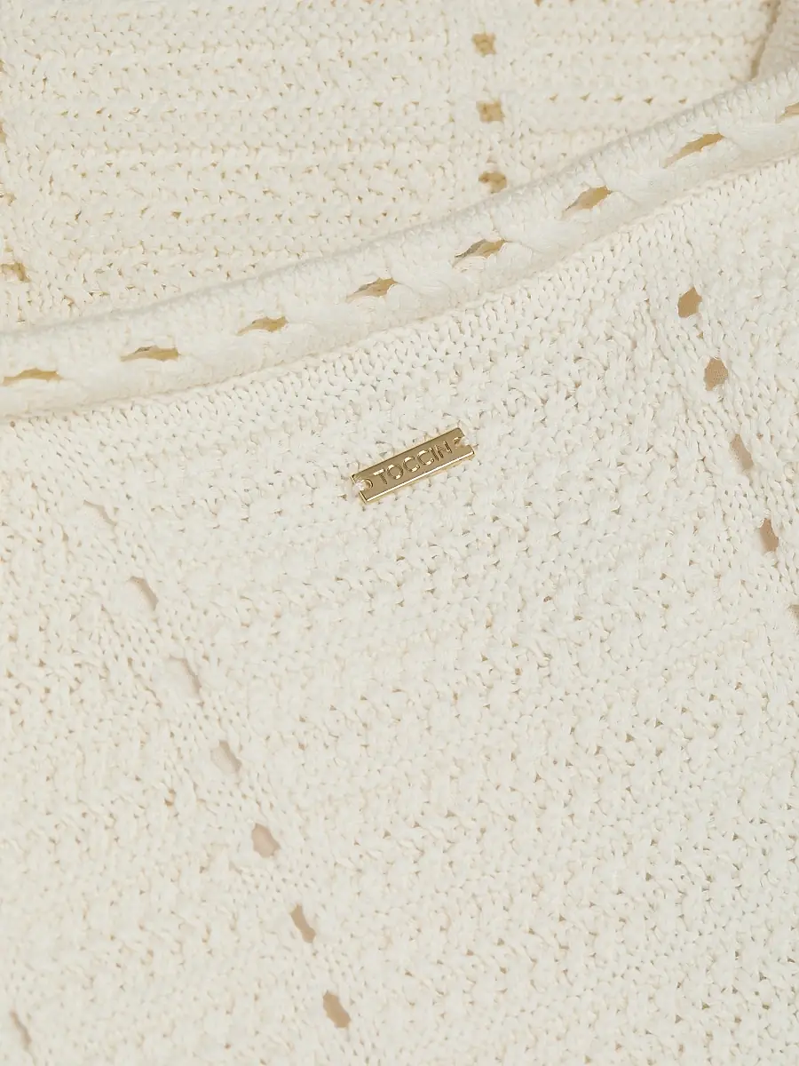 Toccin Women's Thea Pointelle-Knit Cotton Minidress | Thumbnail 7 Toccin Women's Thea Pointelle-Knit Cotton Minidress | Thumbnail 7